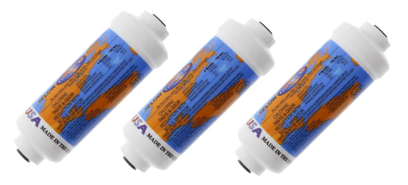 Omnipure - K2356 - 6" x 2" ALL KDF-55 Inline Filter 1/4" OD Quick Connect - Image 3