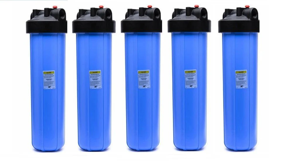 Pentek - 20" Big Blue Filter Housing HFPP - Black Cap / Blue Sump - Image 3